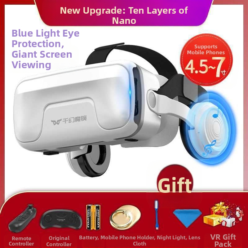 Ochelari de realitate virtuală all-in-one, actualizare generație 104D, poștă, telefon mobil, purtând oglindă magică, ochelari VR pentru jocuri, ar15