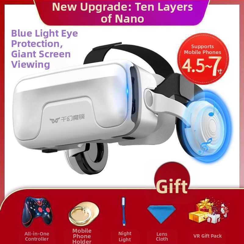 Ochelari de realitate virtuală all-in-one, actualizare generație 104D, poștă, telefon mobil, purtând oglindă magică, ochelari VR pentru jocuri, ar15