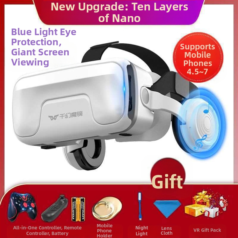 Ochelari de realitate virtuală all-in-one, actualizare generație 104D, poștă, telefon mobil, purtând oglindă magică, ochelari VR pentru jocuri, ar15