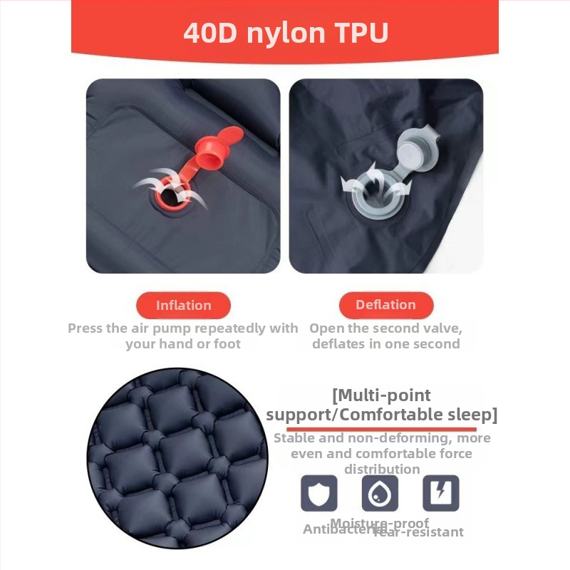 J1U.Westtune ülikerge täispuhutav madrats õues kasutamiseks mõeldud telk, magamisalus, paksendatud ja mugav õhkpadi, kaitse ühe inimese eest