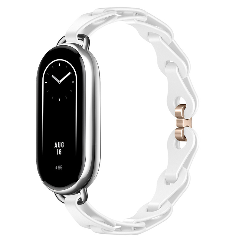 Sobib Xiaomi Mi Band 9 kellarihmale, moodne väljalõigatud käevõru, silikoonist kellarihm, Xiaomi 8 universaalne eramudel, asenduskäepael