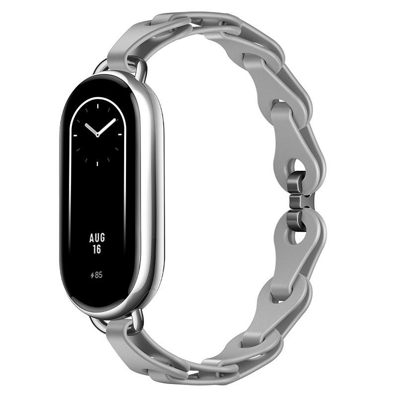 Sobib Xiaomi Mi Band 9 kellarihmale, moodne väljalõigatud käevõru, silikoonist kellarihm, Xiaomi 8 universaalne eramudel, asenduskäepael