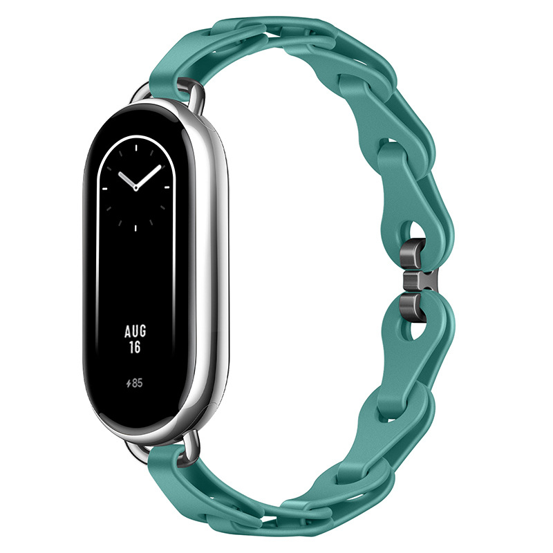 Sobib Xiaomi Mi Band 9 kellarihmale, moodne väljalõigatud käevõru, silikoonist kellarihm, Xiaomi 8 universaalne eramudel, asenduskäepael