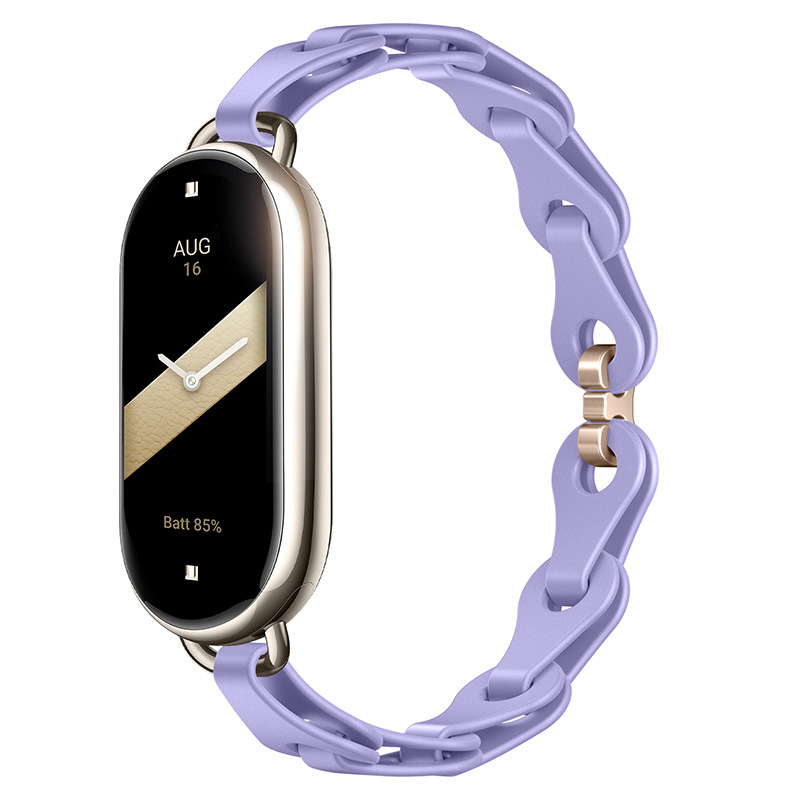 Sobib Xiaomi Mi Band 9 kellarihmale, moodne väljalõigatud käevõru, silikoonist kellarihm, Xiaomi 8 universaalne eramudel, asenduskäepael