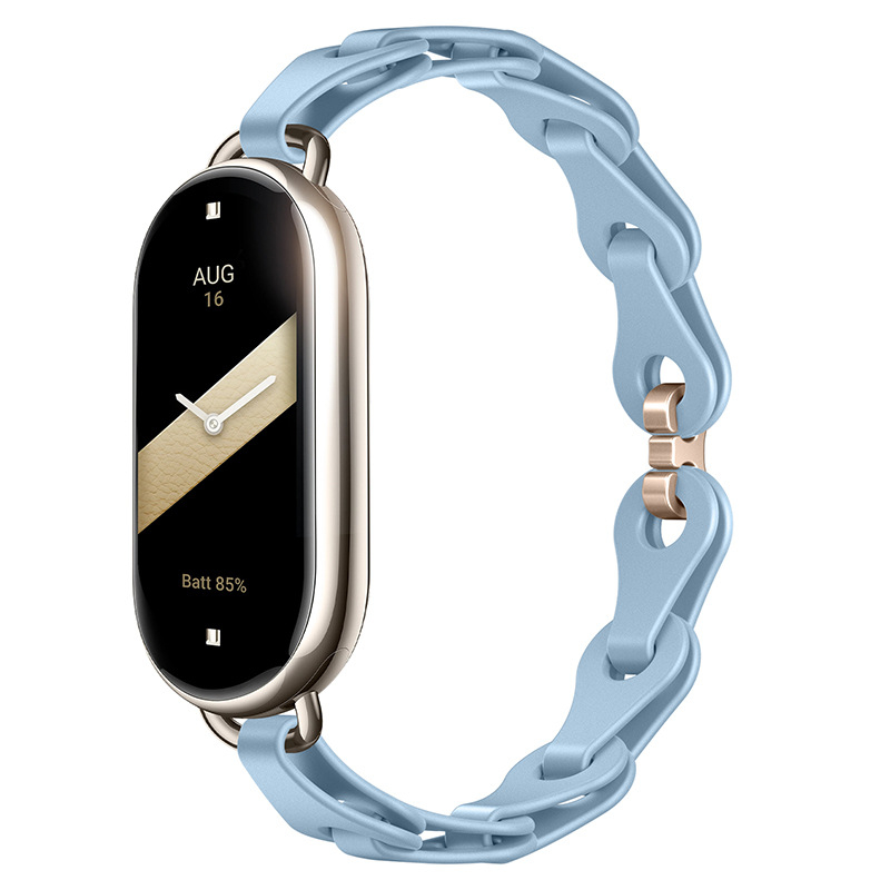 Sobib Xiaomi Mi Band 9 kellarihmale, moodne väljalõigatud käevõru, silikoonist kellarihm, Xiaomi 8 universaalne eramudel, asenduskäepael