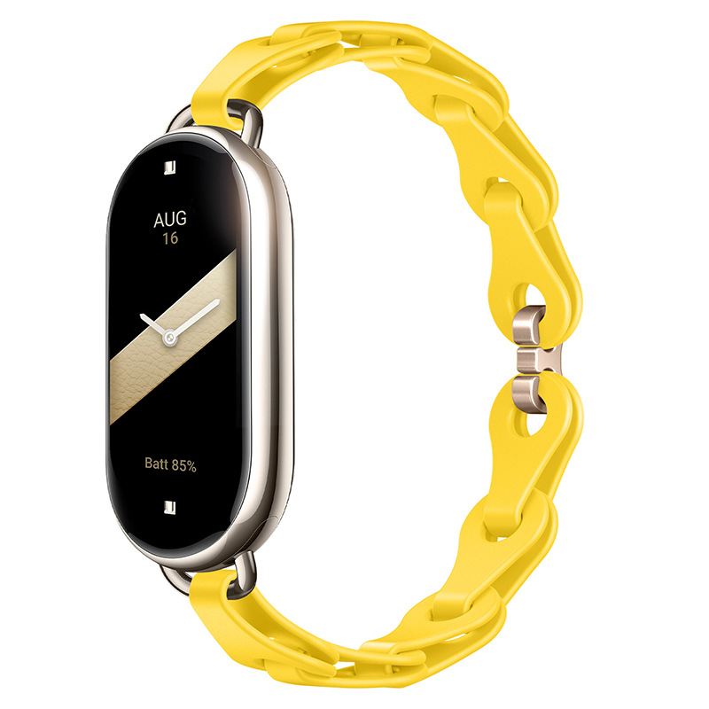 Sobib Xiaomi Mi Band 9 kellarihmale, moodne väljalõigatud käevõru, silikoonist kellarihm, Xiaomi 8 universaalne eramudel, asenduskäepael