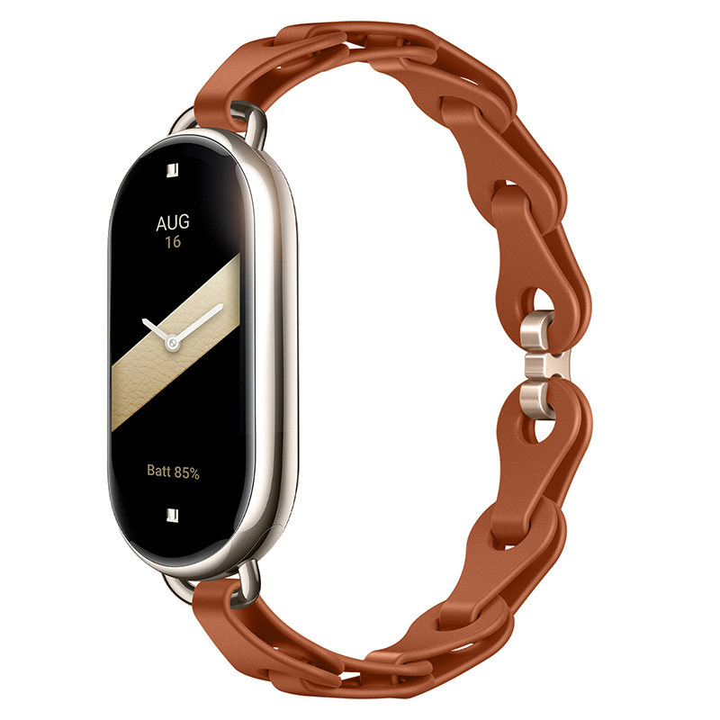 Sobib Xiaomi Mi Band 9 kellarihmale, moodne väljalõigatud käevõru, silikoonist kellarihm, Xiaomi 8 universaalne eramudel, asenduskäepael