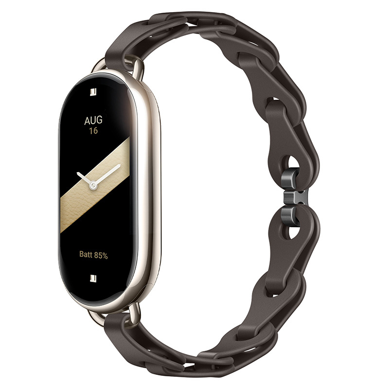 Sobib Xiaomi Mi Band 9 kellarihmale, moodne väljalõigatud käevõru, silikoonist kellarihm, Xiaomi 8 universaalne eramudel, asenduskäepael