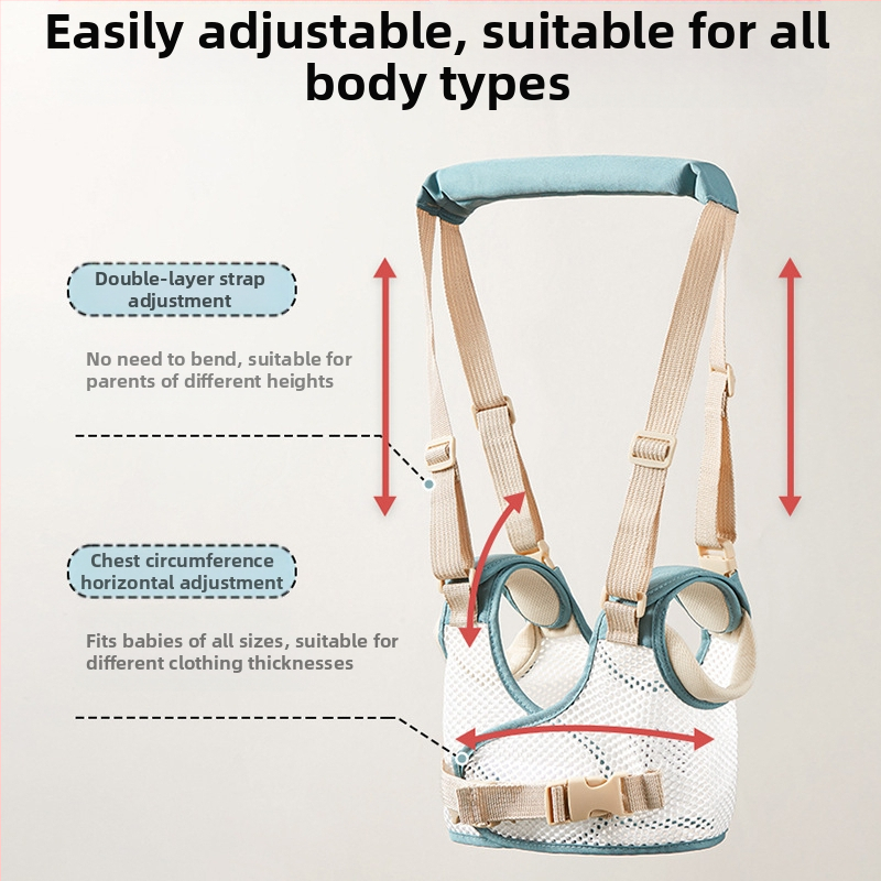 Колан за малки деца за кърмачета и едногодишни бебета, многофункционален дишащ колан против падане и удушаване за кърмачета и малки деца, които се учат да ходят, безплатна доставка