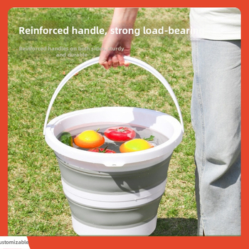 Υπαίθριος κουβάς ταξιδιού για ψάρεμα, στρογγυλός κουβάς, φοιτητικός κοιτώνας, μεγάλος κουβάς, πτυσσόμενος κουβάς, φορητός κουβάς αυτοκινήτου ✲ W18