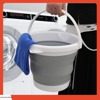 Υπαίθριος κουβάς ταξιδιού για ψάρεμα, στρογγυλός κουβάς, φοιτητικός κοιτώνας, μεγάλος κουβάς, πτυσσόμενος κουβάς, φορητός κουβάς αυτοκινήτου ✲ W18