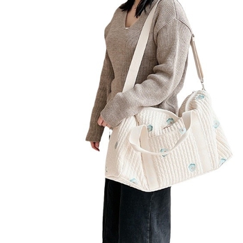 Dienvidkorejas jaunā izšūtā ceļojumu soma, lielas ietilpības bagāžas soma, viegla, pārnēsājama kurjera soma Bostonas soma