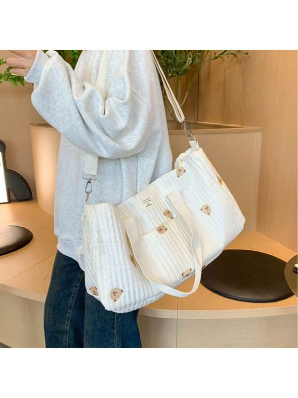 Dienvidkorejas jaunā izšūtā ceļojumu soma, lielas ietilpības bagāžas soma, viegla, pārnēsājama kurjera soma Bostonas soma