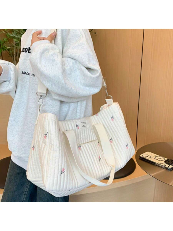 Dienvidkorejas jaunā izšūtā ceļojumu soma, lielas ietilpības bagāžas soma, viegla, pārnēsājama kurjera soma Bostonas soma