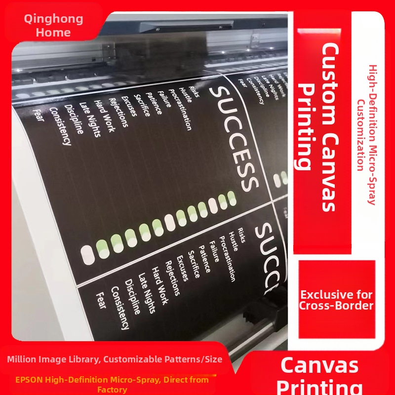 Трансгранична живопис, печат на ядро, триптих, живопис на платно, външна търговия, поколение Amazon Hitch, HD микро спрей
