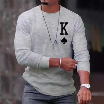 2024. aasta meeste disainiga lihtne sügisene vabaaja moodne lahtise pulloveriga pikkade varrukatega kampsun ME1