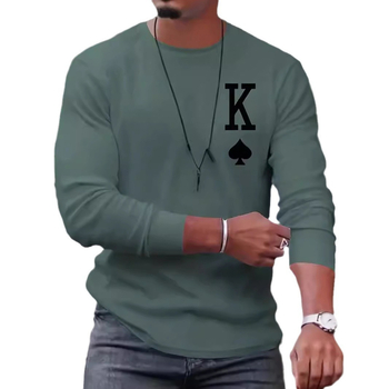 Мъжки дизайн, семпъл, ежедневен, моден, свободен, пуловер с дълъг ръкав, ME1