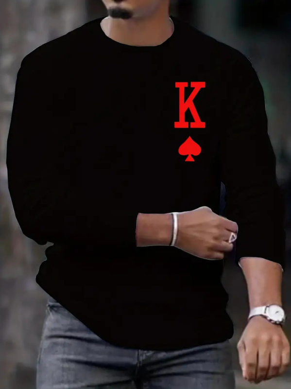 2024. aasta meeste disainiga lihtne sügisene vabaaja moodne lahtise pulloveriga pikkade varrukatega kampsun ME1