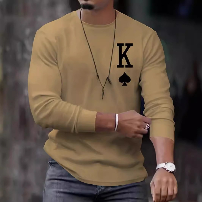 2024. aasta meeste disainiga lihtne sügisene vabaaja moodne lahtise pulloveriga pikkade varrukatega kampsun ME1