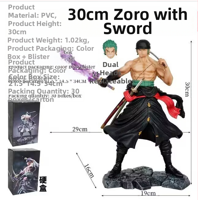 Animatsioon Pirate/Merekuningas Kimono Solon ja Soloni maa Kaunistused Käsitöö Modell Hulgimüük