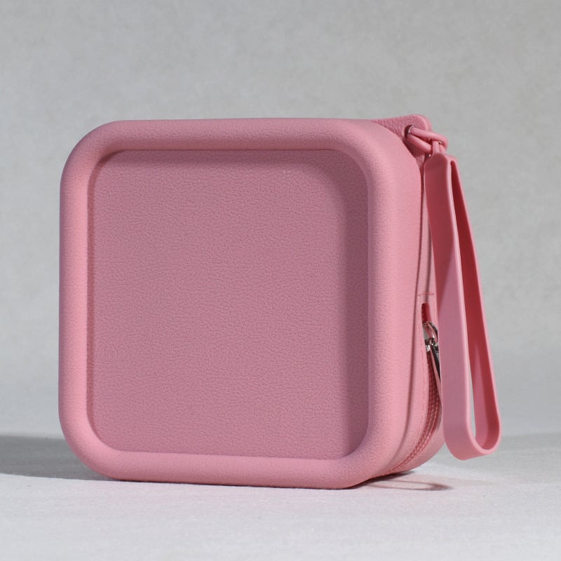 2024. gada silikona uzglabāšanas maza kvadrātveida soma ar lielu ietilpību, pārnēsājama atslēgu uzglabāšanas soma, lūpu krāsa, grims, monētu maciņš, ūdensizturīgs