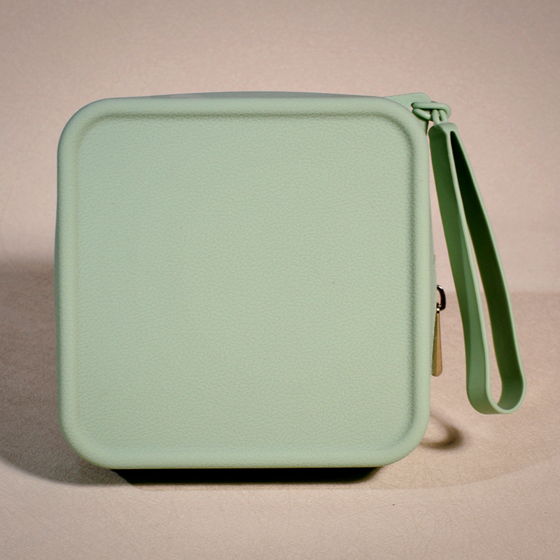 2024. gada silikona uzglabāšanas maza kvadrātveida soma ar lielu ietilpību, pārnēsājama atslēgu uzglabāšanas soma, lūpu krāsa, grims, monētu maciņš, ūdensizturīgs