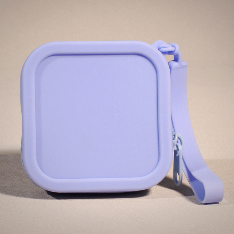 2024. gada silikona uzglabāšanas maza kvadrātveida soma ar lielu ietilpību, pārnēsājama atslēgu uzglabāšanas soma, lūpu krāsa, grims, monētu maciņš, ūdensizturīgs