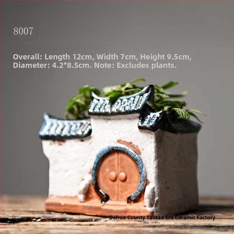 Декорация от бамбукови саксии за цветя в ретро стил, креативна зелена саксия за цветя в аквариум, пейзажна декорация за домашен офис