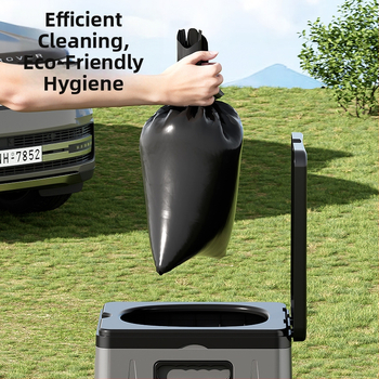 Πτυσσόμενη τουαλέτα αυτοκινήτου φορητή τουαλέτα ενηλίκων αυτο-οδήγησης κάμπινγκ εξωτερικού χώρου έκτακτης ανάγκης σκλήρυνσης τουαλέτα κινητή τουαλέτα