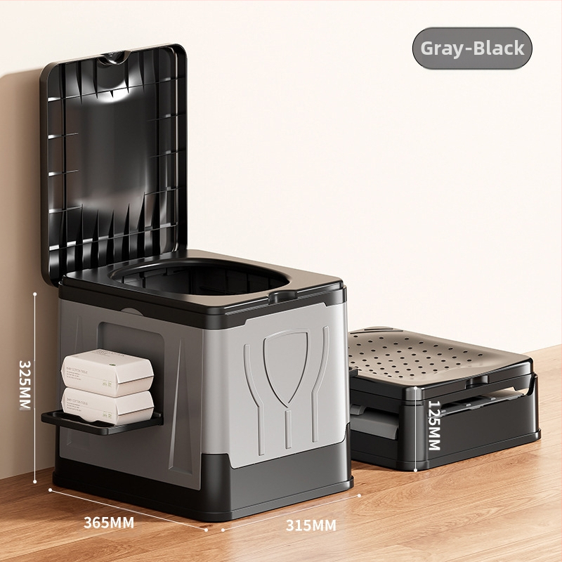 Autosse kokkupandav tualett kaasaskantav täiskasvanutele mõeldud isejuhtiv telkimisvarustus välistingimustes kasutatav hädaolukorras kõvenev tualett mobiilne tualett