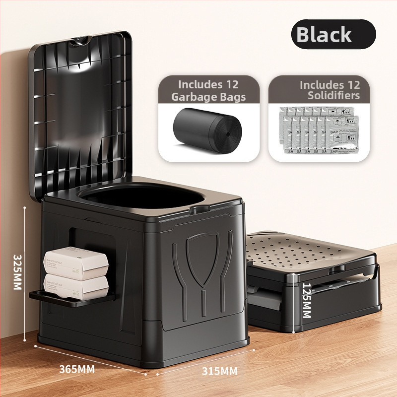 Autosse kokkupandav tualett kaasaskantav täiskasvanutele mõeldud isejuhtiv telkimisvarustus välistingimustes kasutatav hädaolukorras kõvenev tualett mobiilne tualett