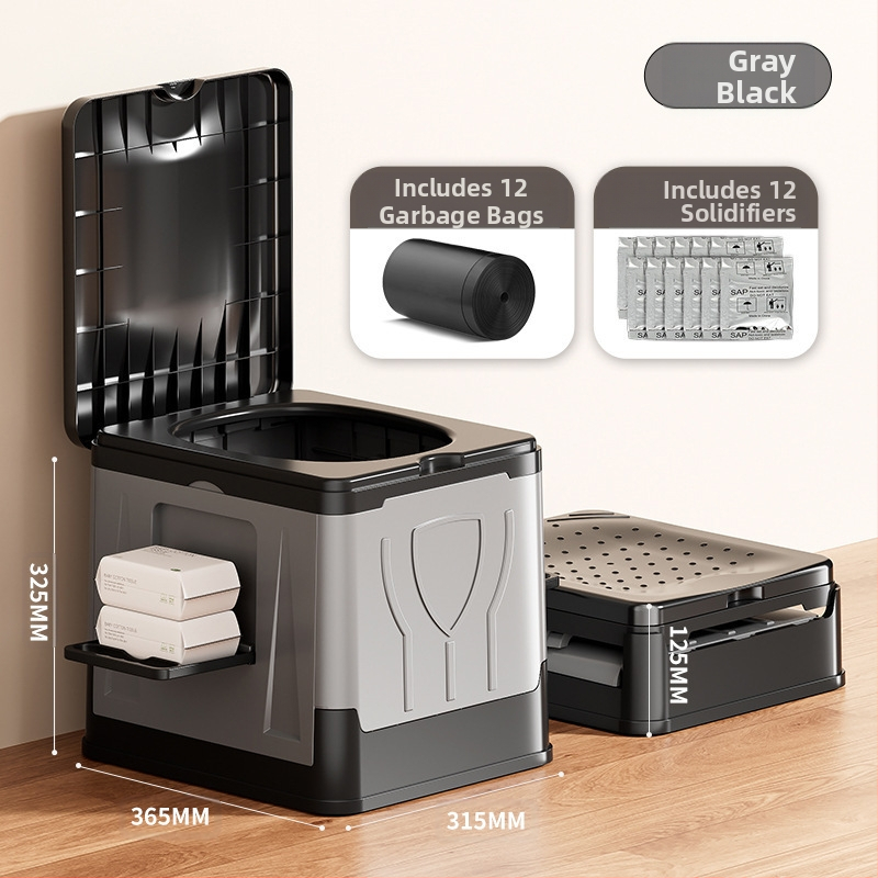 Autosse kokkupandav tualett kaasaskantav täiskasvanutele mõeldud isejuhtiv telkimisvarustus välistingimustes kasutatav hädaolukorras kõvenev tualett mobiilne tualett