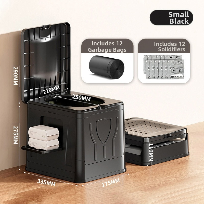 Autosse kokkupandav tualett kaasaskantav täiskasvanutele mõeldud isejuhtiv telkimisvarustus välistingimustes kasutatav hädaolukorras kõvenev tualett mobiilne tualett