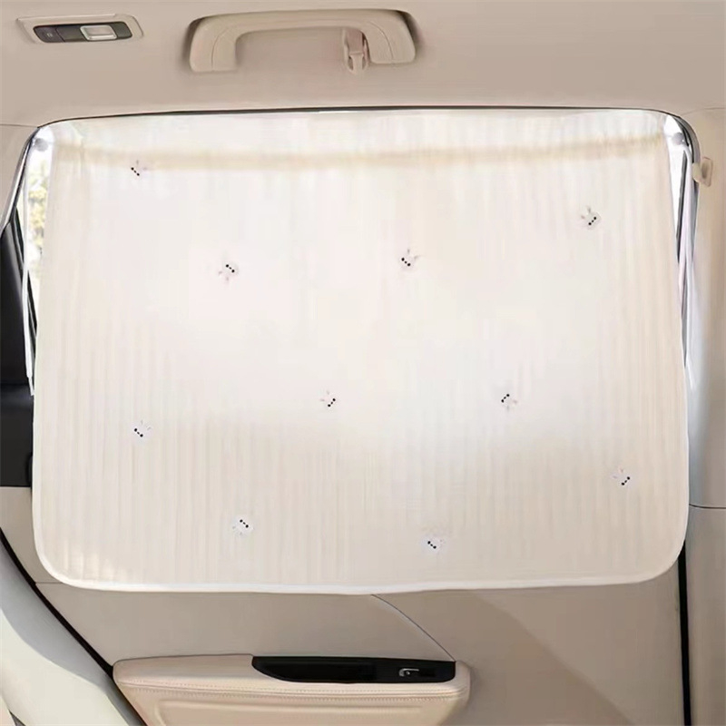Animacinių filmukų automobilių užuolaidos, mielos automobilio apsaugos nuo saulės, šilumos izoliacija, šoniniai blokeliai nuo saulės, vasarinės ištraukiamos automobilio šoninės užuolaidos nuo saulės