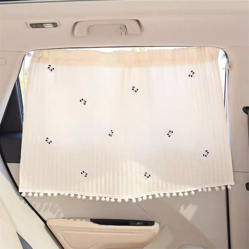 Animacinių filmukų automobilių užuolaidos, mielos automobilio apsaugos nuo saulės, šilumos izoliacija, šoniniai blokeliai nuo saulės, vasarinės ištraukiamos automobilio šoninės užuolaidos nuo saulės