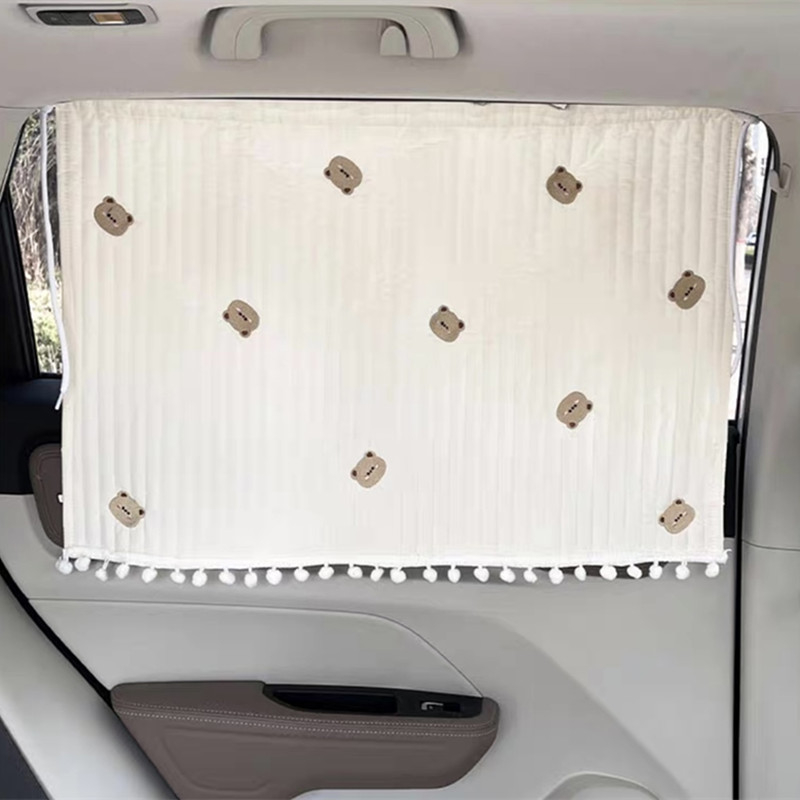 Animacinių filmukų automobilių užuolaidos, mielos automobilio apsaugos nuo saulės, šilumos izoliacija, šoniniai blokeliai nuo saulės, vasarinės ištraukiamos automobilio šoninės užuolaidos nuo saulės