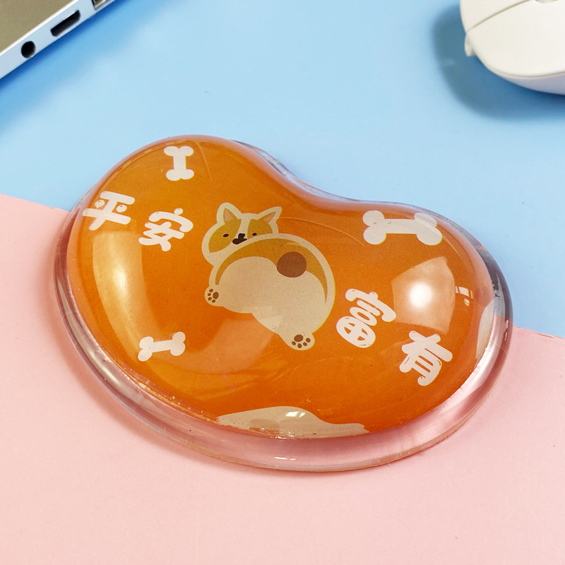 Mengtian hiirematt randmekaitse armas tüdruk silikoonist koomiksikontor väike käetugi pehme padi arvuti 3D mees Qingbaile