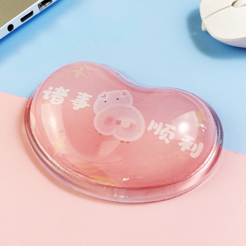 Mengtian hiirematt randmekaitse armas tüdruk silikoonist koomiksikontor väike käetugi pehme padi arvuti 3D mees Qingbaile