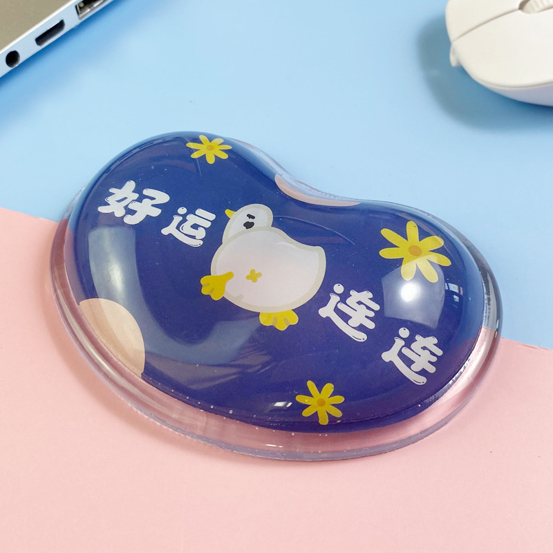 Mengtian hiirematt randmekaitse armas tüdruk silikoonist koomiksikontor väike käetugi pehme padi arvuti 3D mees Qingbaile