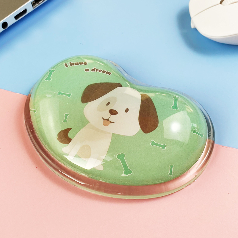 Mengtian hiirematt randmekaitse armas tüdruk silikoonist koomiksikontor väike käetugi pehme padi arvuti 3D mees Qingbaile