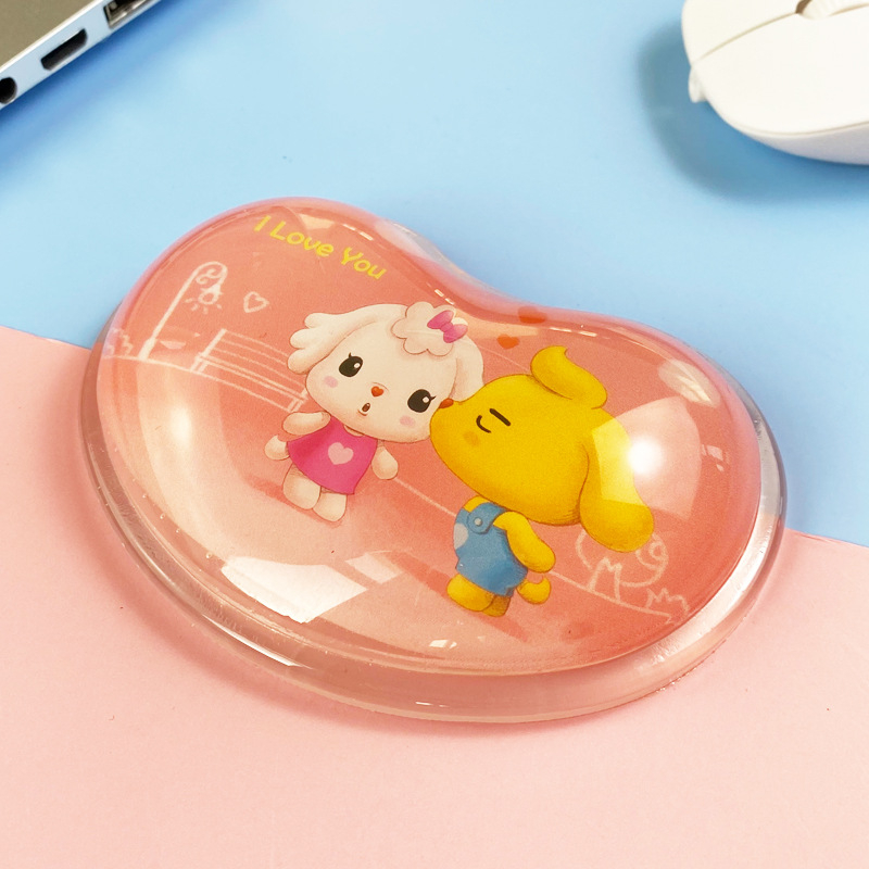 Mengtian hiirematt randmekaitse armas tüdruk silikoonist koomiksikontor väike käetugi pehme padi arvuti 3D mees Qingbaile