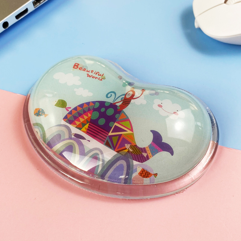 Mengtian hiirematt randmekaitse armas tüdruk silikoonist koomiksikontor väike käetugi pehme padi arvuti 3D mees Qingbaile