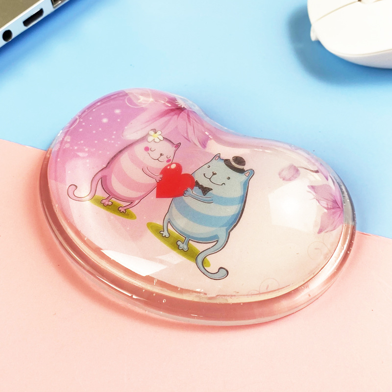 Mengtian hiirematt randmekaitse armas tüdruk silikoonist koomiksikontor väike käetugi pehme padi arvuti 3D mees Qingbaile