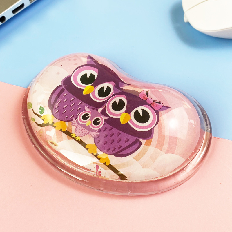 Mengtian hiirematt randmekaitse armas tüdruk silikoonist koomiksikontor väike käetugi pehme padi arvuti 3D mees Qingbaile