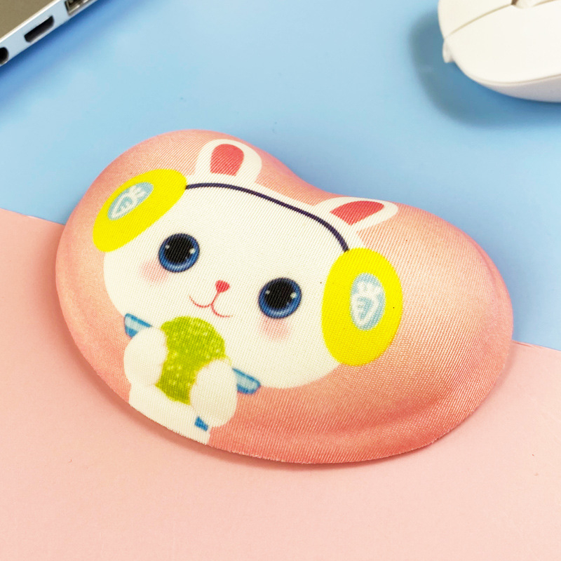 Mengtian hiirematt randmekaitse armas tüdruk silikoonist koomiksikontor väike käetugi pehme padi arvuti 3D mees Qingbaile