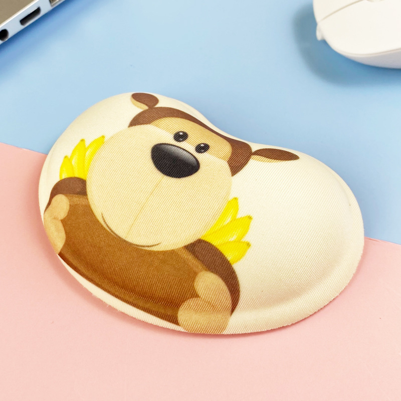 Mengtian hiirematt randmekaitse armas tüdruk silikoonist koomiksikontor väike käetugi pehme padi arvuti 3D mees Qingbaile