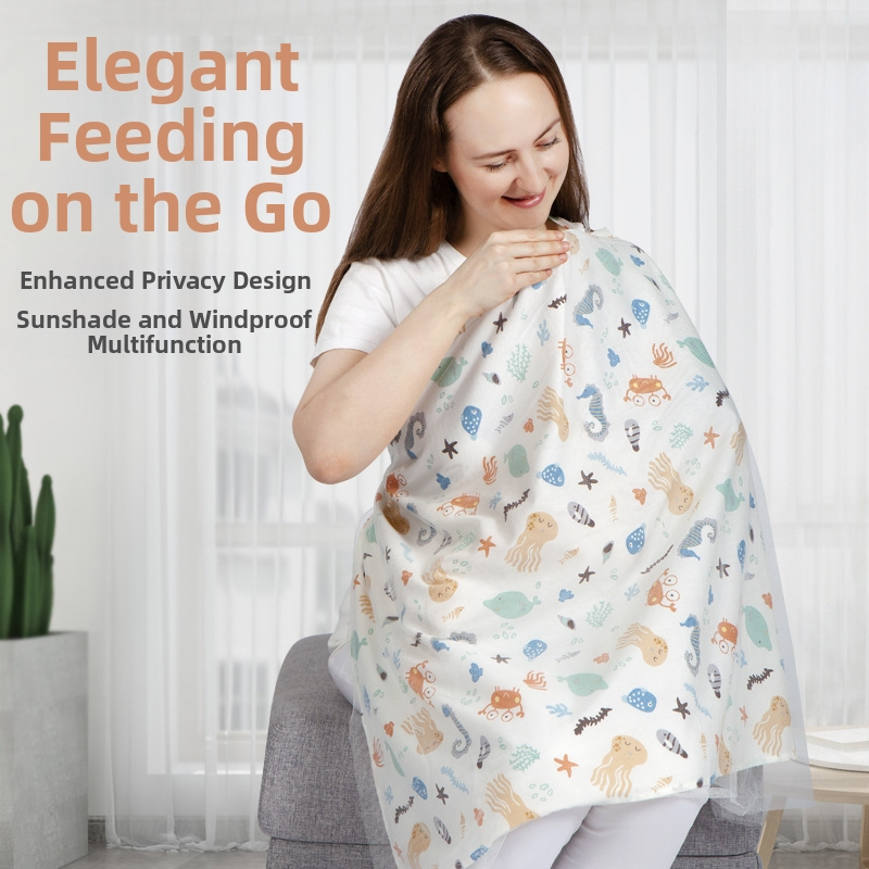 Puuvillane imetamisrätik imetamismask väljas imetamismask rätikukate riided valgusevastane sall imetamismask rätik