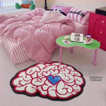 Piiriülene Halloweeni naljaka kujuga kašmiirist vannitoa libisemiskindel matt, koomiksiga sissepääsu uksematt, Temu dropshipping põrandamatt