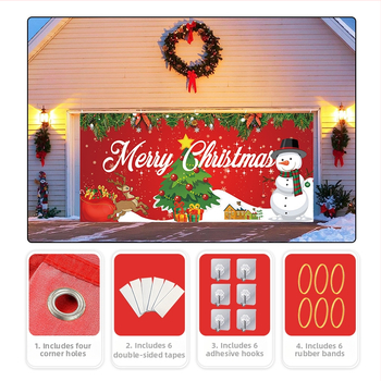 Kalėdiniai lauko garažai puošia foną, audinį, šventinę atmosferą, gobelenus, tarpvalstybinį šaltinį, „Amazon“ sprogimus