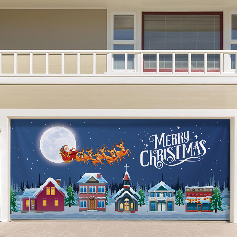 Kalėdiniai lauko garažai puošia foną, audinį, šventinę atmosferą, gobelenus, tarpvalstybinį šaltinį, „Amazon“ sprogimus